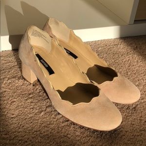 Classic cream block heel